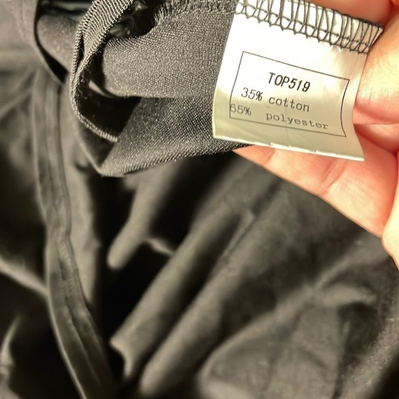 TOV Los Angeles Striped Sleeve Tie Shirt Mini Dress - Picture 5 of 6